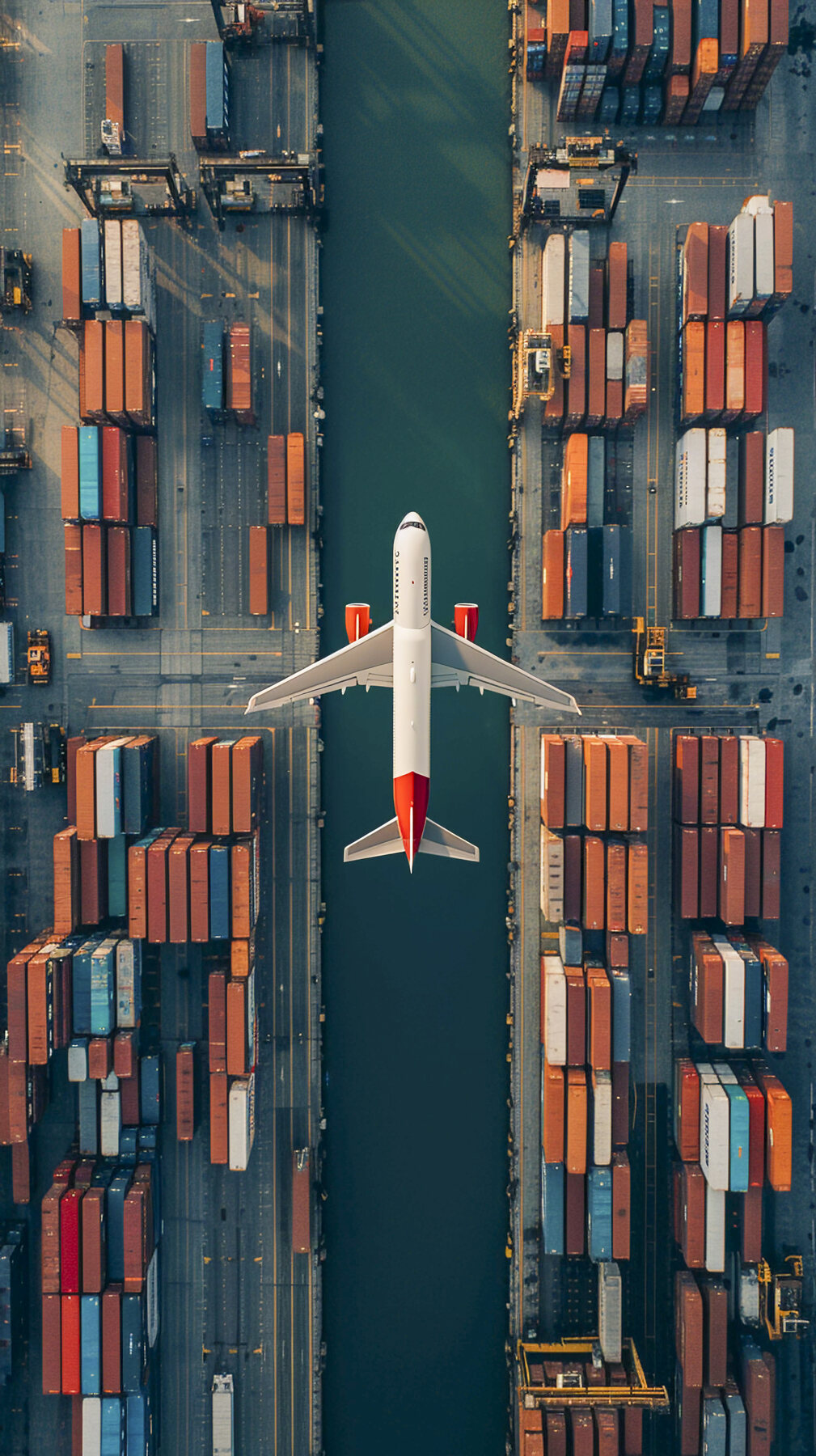 International flows between air freight and cargo port